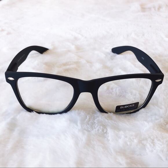 Brooks Dark Blue Rectangle Blue Light Glasses - Picture 4 of 9